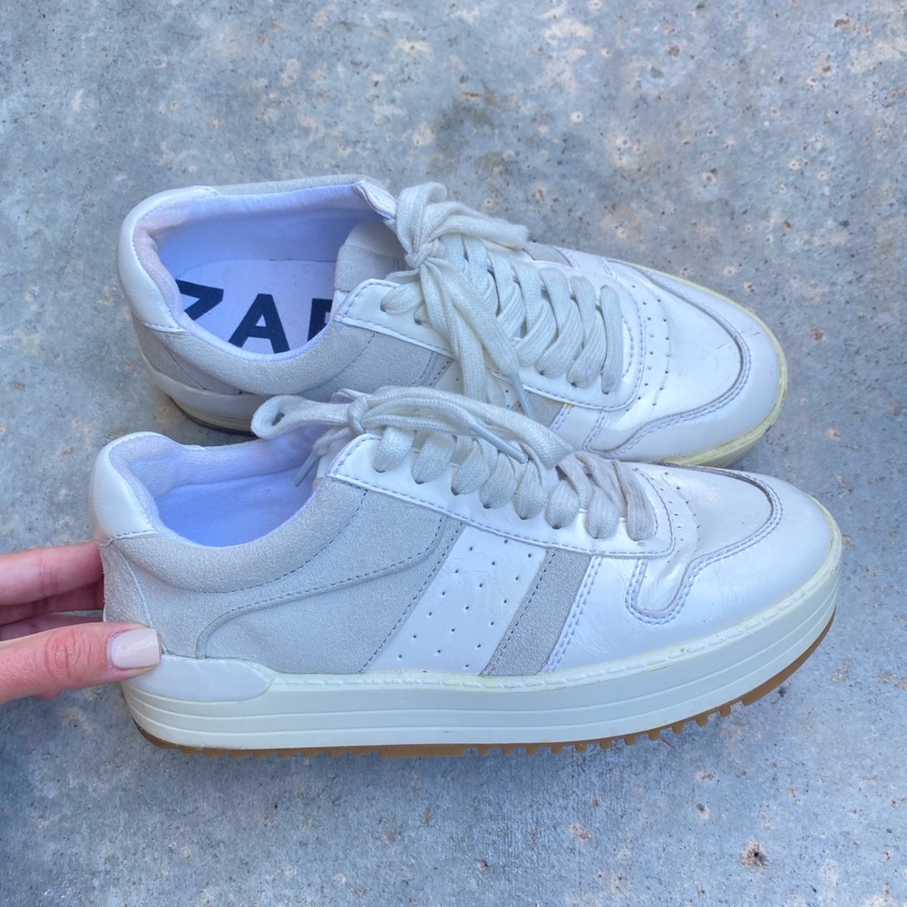 White sneakers